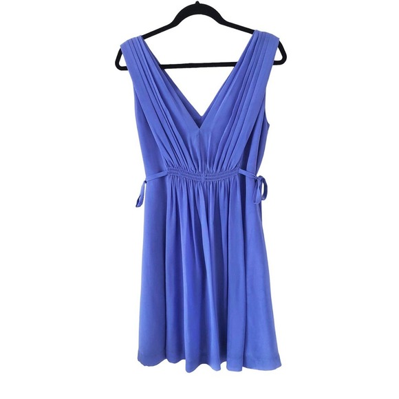 HD in Paris Periwinkle Empire Waist Sleeveless Lavender Purple Dress Size 6 - Picture 7 of 16